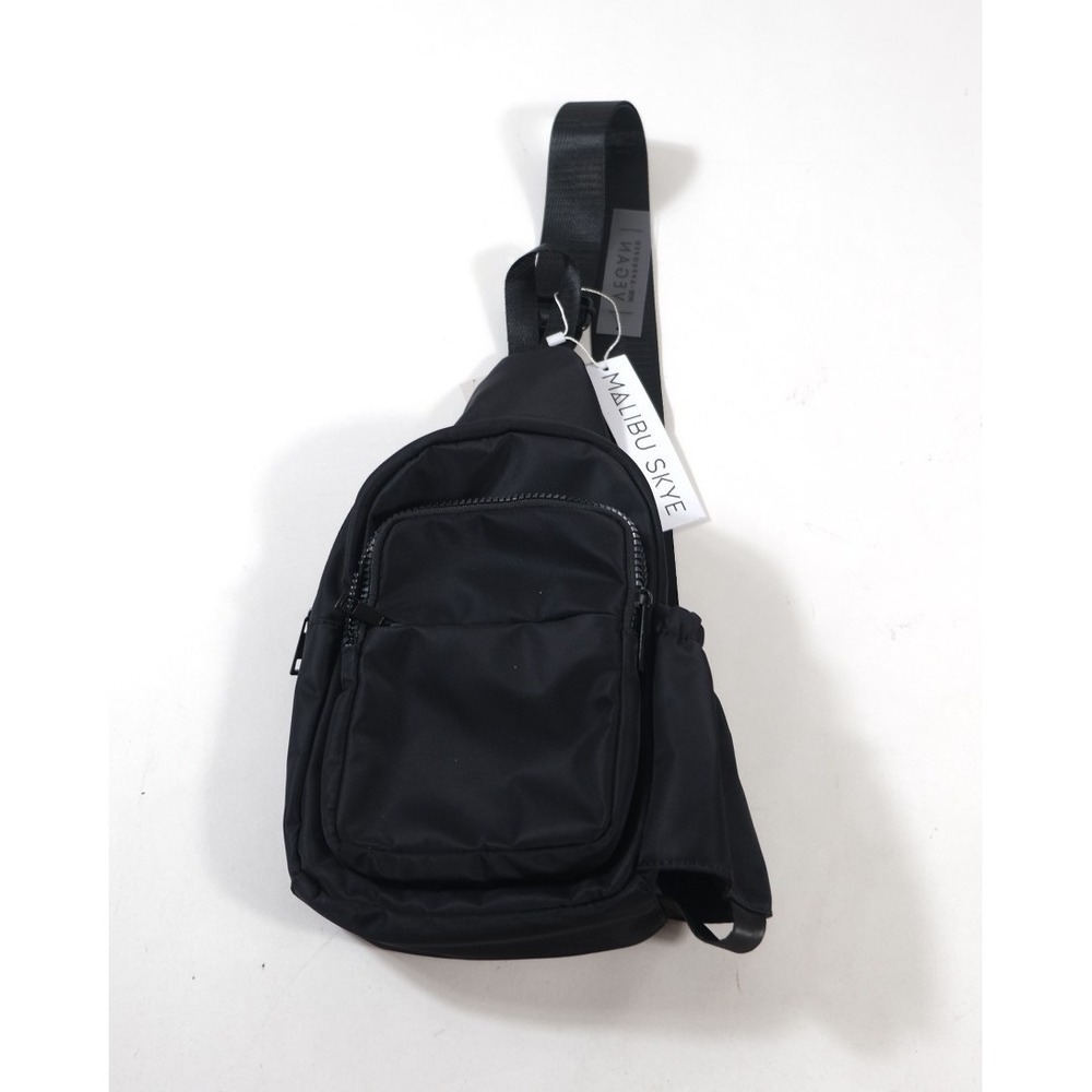 Malibu Skye Crossbody Bag Womens OS Black Casey Nylon Sling Vegan PETA Approved